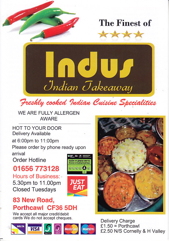 Indus, Indian takeaway Porthcawl