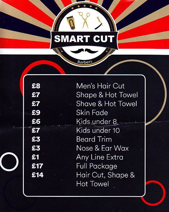 smart cut barbers Mayhill prices