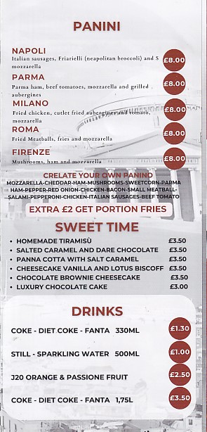 Menu of Bite and Go Morriston