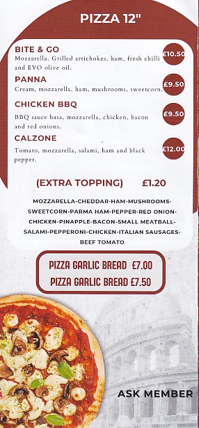 Menu of Bite and Go Morriston