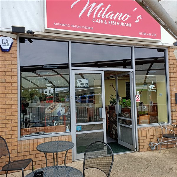 Pic of Milanos cafe Swansea