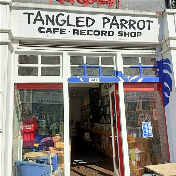 Pic of Tangled Parrot Record and coffee shop