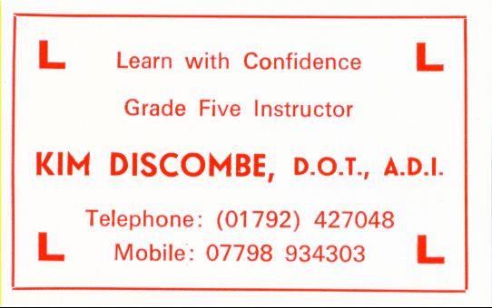 kim discombe driving instructor
