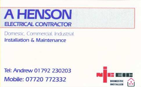 A Henson Swansea Electrician