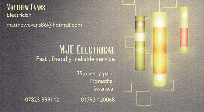 MJE Swansea Electrician