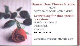 samanthas flower store fforestfach