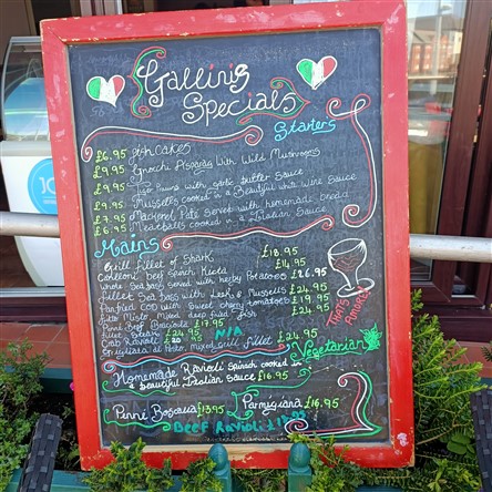 Picture of Gallini's Swansea Marina Restaurant Menu