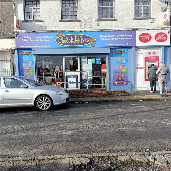 Pic of The Chocolate Box & Caereithin Post Office