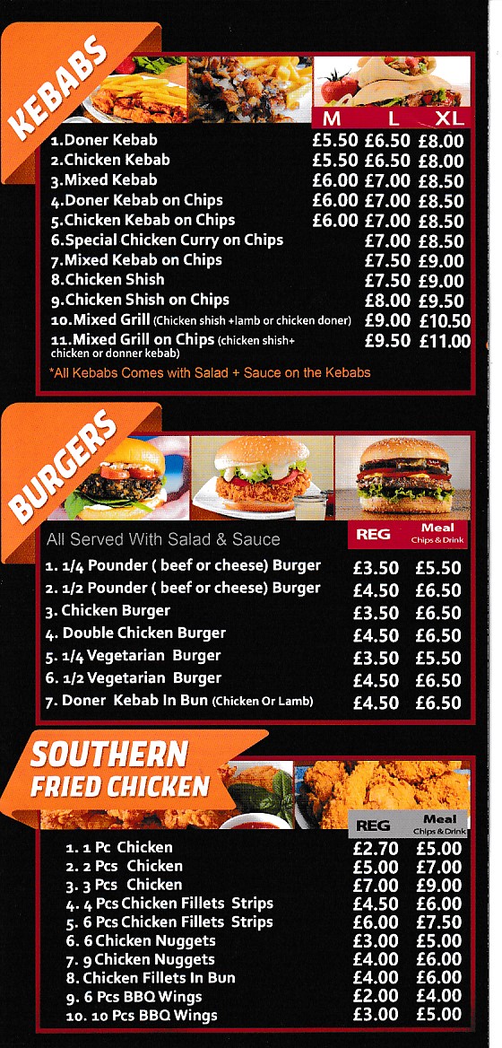 Royal Chicken 'n' Pizza Menu - Takeaway in Wigan, Delivery Menu & Prices