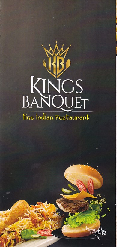 Menu of Kings Banquet Swansea