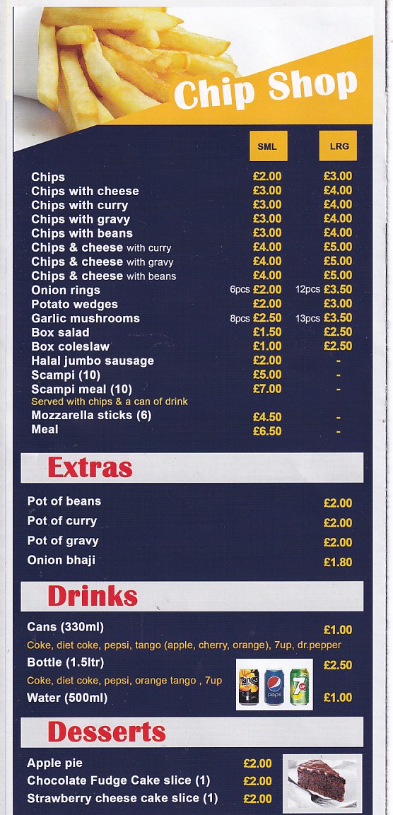 Menu of Pizza Venice Swansea