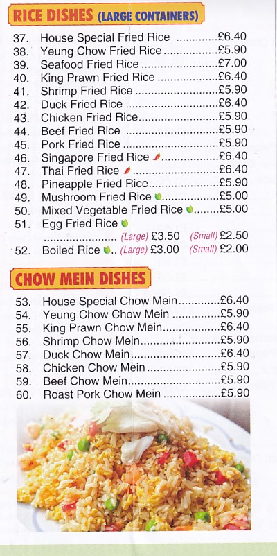 Menu 4 of Sichuan Savour, Chinese Takeaway Swansea