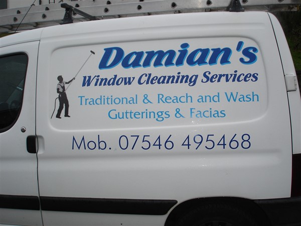 Damians Window Cleaning van