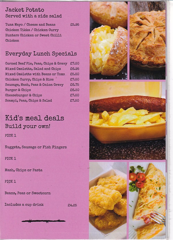 Menu of L4 Cafe