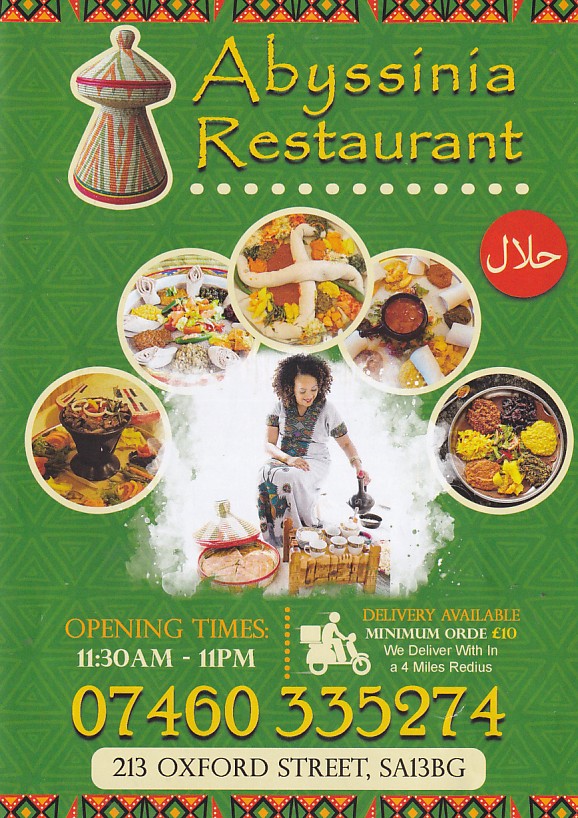Menu of Abyssinia
Restaurant